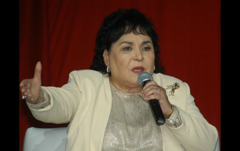 Carmen Salinas fue informada sobre la medalla por el hijo de ''El Flaco de Oro'', Agustín Lara. ARCHIVO /