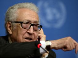 Lajdar Brahimi informó que las tres partes acordaron volver a encontrarse para llegar a un acuerdo antes de 2014. AFP /