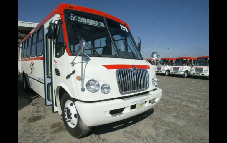 Aspecto de las unidades de Servicios y Transportes. ARCHIVO /