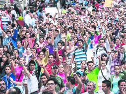 Las marchas en Guadalajara no suelen tener muchos participantes. Desde marzo, sólo dos han rebasado los mil manifestantes  /