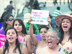 El Día Internacional de la Mujer, decenas de personas se manifestaron en Guadalajara para exigir respeto a sus derechos humanos. NTX /