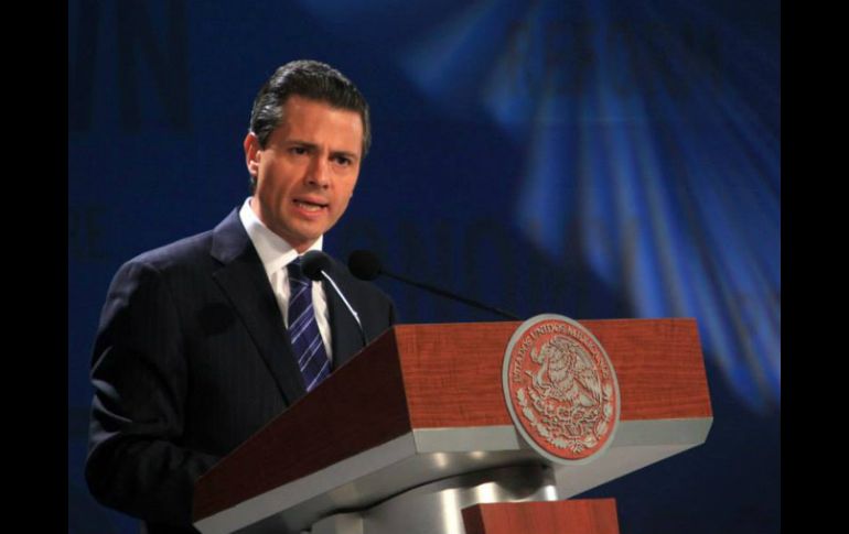 El Presidente asegura que 'queremos un México de paz y tranquilidad', por lo que se instrumentó una política de seguridad. ESPECIAL /