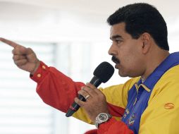 Nicolás Maduro indica que la mayor disuasión a un ataque exterior es el pueblo organizado y una Fuerza Armada fortalecida. AFP /
