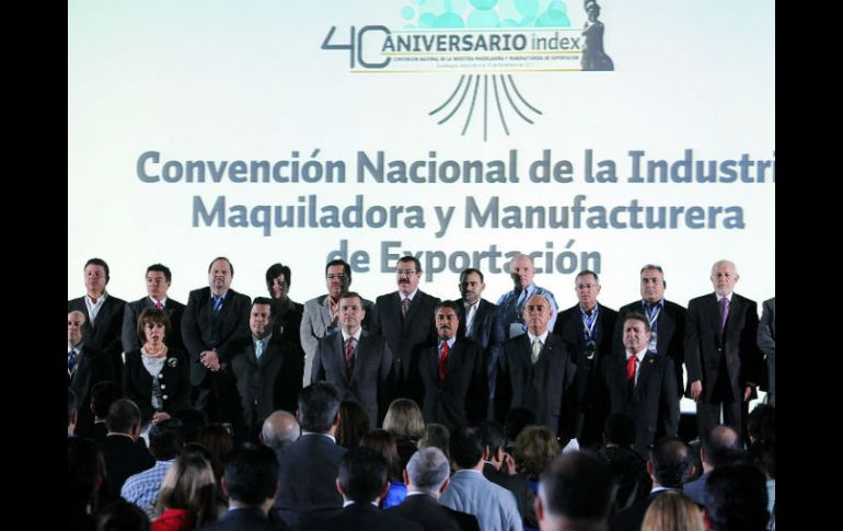 Inauguración de la edición número 40 de la Convención del Consejo Nacional de la Industria Maquiladora y Manufacturera de Exportación. ESPECIAL /