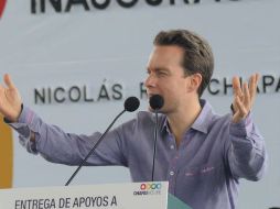 El Gobernador de Chiapas, Manuel Velasco Coello, estuvo presente en la reunión. ARCHIVO /