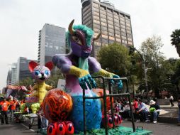 Fotografía del desfile-concurso de Alebrijes en las calles de la Ciudad de México. EFE /