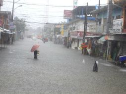 En la foto Minatitlán, Veracruz. La lluvia en la región ha dejado varias localidades afectadas. NTX /