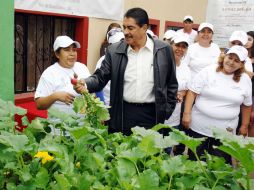El alcalde Ramiro Hernández estuvo presente en la clausura del programa. ESPECIAL /