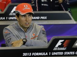 Pérez sabe que hay opciones para continuar en la Fórmula 1. AP /