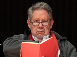 El dramaturgo Hugo Hiriart durante el coloquio ''Tradición e innovación en el teatro''. NTX /