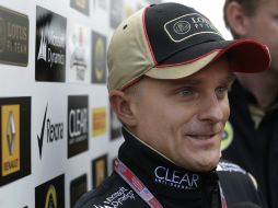 Räikkönen no podía participar en los Grandes Premios de EU y Brasil debido a una lesión en su área lumbar. AFP /