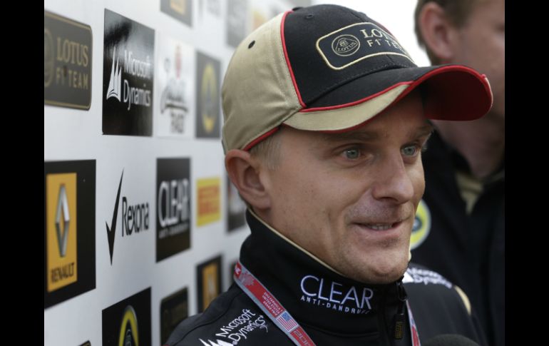 Räikkönen no podía participar en los Grandes Premios de EU y Brasil debido a una lesión en su área lumbar. AFP /