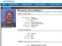 Humberto Canales era considerado como peligroso y se encontraba en la lista de fugitivos de la INTERPOL. ESPECIAL /