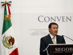 Osorio Chong se negó a hablar del diálogo con diputados. ARCHIVO /