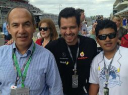 El ex presidente disfruta la carrera. ESPECIAL /