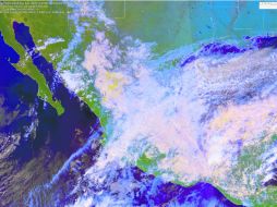 El fenómeno natural, visto en una toma de satélite de la Conagua. ESPECIAL /