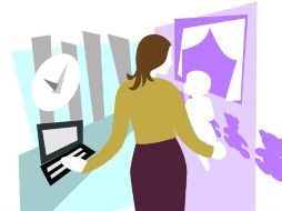 Según la consultoría VidaMujer, seis de cada 10 mujeres dejan de trabajar cuando tienen a su primer hijo.  /