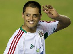 Javier 'Chicharito' Hernández cuenta con 34 anotaciones dentro del Manchester United. ARCHIVO /
