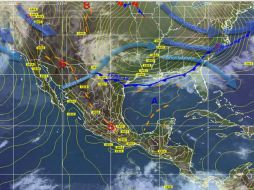Dominarán nublados con potencial de lluvias moderadas a fuertes en el centro y sur del territorio nacional. ESPECIAL /