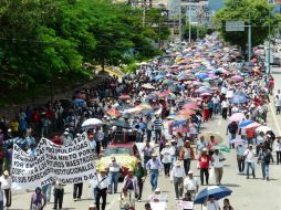 Los maestros disidentes de Chiapas afirman que el acuerdo no cancela la resistencia ante la reforma educativa. ARCHIVO /