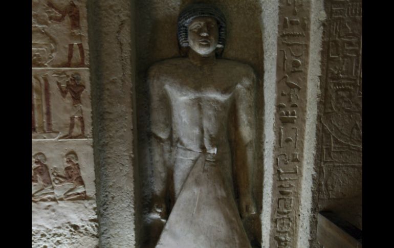 Las estatuas se encuentran en buen estado de conservación. ARCHIVO /