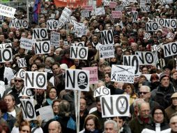 Las Mareas Ciudadanas y los sindicatos salieron a las calles a mostrar su descontento. ARCHIVO /