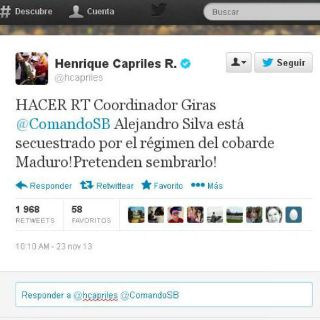 Capriles denuncia detención de colaborador allegado