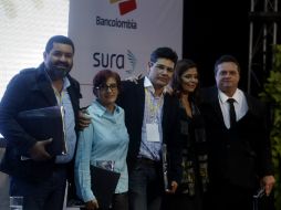 Los ganadores del Premio Gabriel García Márquez de Periodismo, en Colombia. EFE /