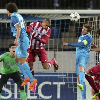 Atleti empata en el frío ante Zenit