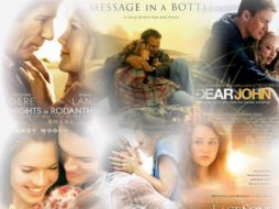 En la imagen, las películas que han sido éxitos de Nicholas Sparks. ESPECIAL /