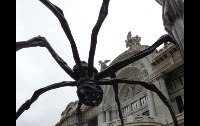 'Maman' una araña de bronce de 10 metros, forma parte de la exhibición de Bourgeois. EFE /
