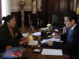 El gobernador atiende a ciudadanos en su programa Audiencias Ciudadanas. ESPECIAL /