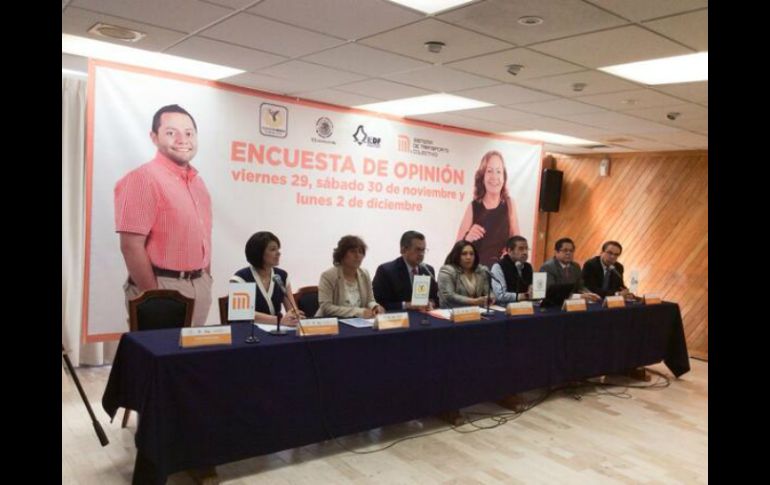 Evento: 'Encuesta de Opinión con la participación de la Asamblea DF, Locatel, IEDF y Mitofsky Group'. Foto: @STCMetroDF. ESPECIAL /