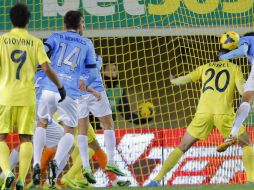 El Málagra logró la anotación del empate en tiempo de compensación.  /