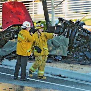 Auto incendiado de Paul Walker queda en video