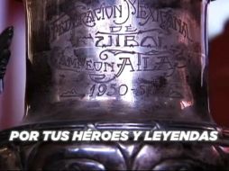 Imágenes de la historia del Atlas son las que se pueden ver el video, entre ellas la del trofeo de su único campeonato de liga. ESPECIAL /