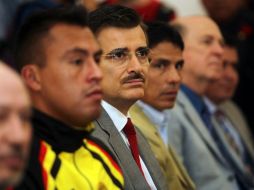 El rector general de la Universidad de Guadalajara se vio sorprendido por el título conseguido por los Leones Negros.  /