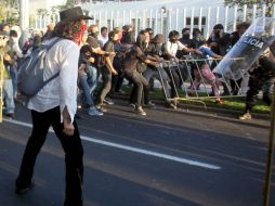 Cuatro manifestantes que fueron enviados al MP quedaron libres, uno a medio día y los otros tres durante la noche. ARCHIVO /