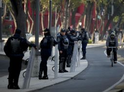 El cinturón de seguridad estará conformado por policías que custodiarán la sede del Senado. ARCHIVO /