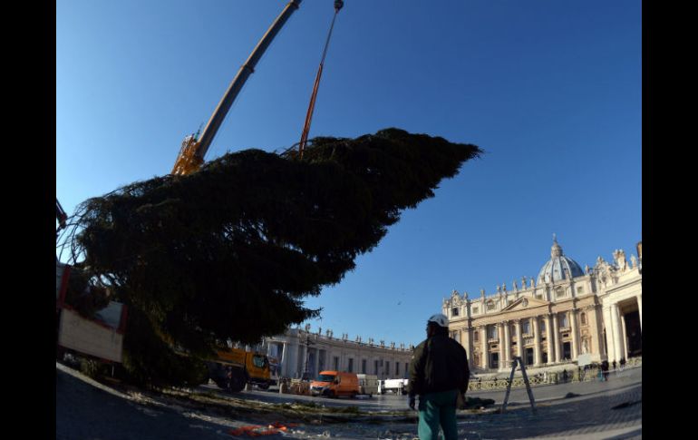 Tras su desmontaje, el 2 de febrero próximo, su madera será utilizada para realizar pequeños objetos de uso cotidiano y juguetes. AFP /