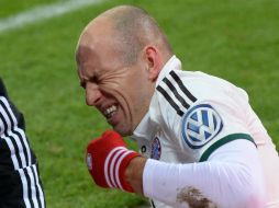Arjen Robben tuvo que abandonar el duelo ante Augsburgo y estas son las consecuencias. AFP /
