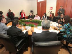 Imagen de la sesión de la Comisión de Administración. @LegislativoJal. ESPECIAL /