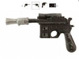 La pistola DL-44, fue usada por Harrison Ford en su personaje de Han Solo. Imagen tomada del sitio de subastas. ESPECIAL /