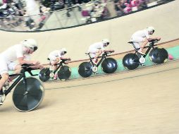 El equipo británico rompió el récord en la prueba de velocidad por equipos, pero luego el conjunto alemán impuso una nueva marca.CONADE  /