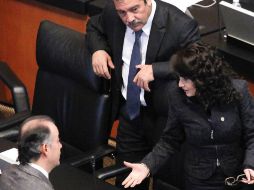 Para la senadora del PRD, Dolores Padierna, la discusión de la reforma energética debería llevarse hasta el próximo periodo ordinario. SUN /