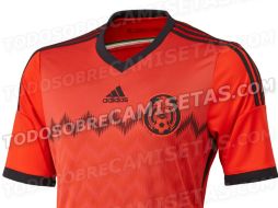 La playera muestra una combinación de colores nunca antes usada por la selección. Tomada del sitio todosobrecamisetas.com ESPECIAL /