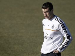 Gareth Bale, durante el entrenamiento del Real Madrid. EFE /