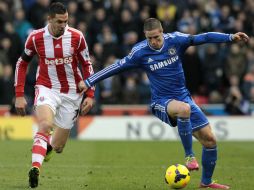 Los blues no pudieron hacer nada contra un Stoke que acumulaba defensas en su alineación. AFP /
