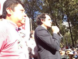 Andrés Manuel López Beltrán quiere que simpatizantes de Morena sigan en la lucha. Tomada de: @AllamArguello. ESPECIAL /