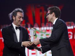 ''La grande Bellezza'' le valió a Paolo Sorrentino (i) el premio correspondiente al mejor director. AP /